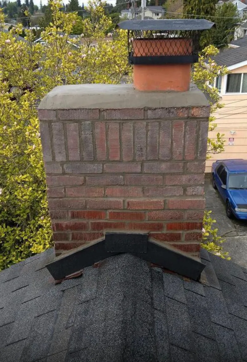Chimney crown repair in Seattle WA — rebuild and reseal for pre-war masonry crowns