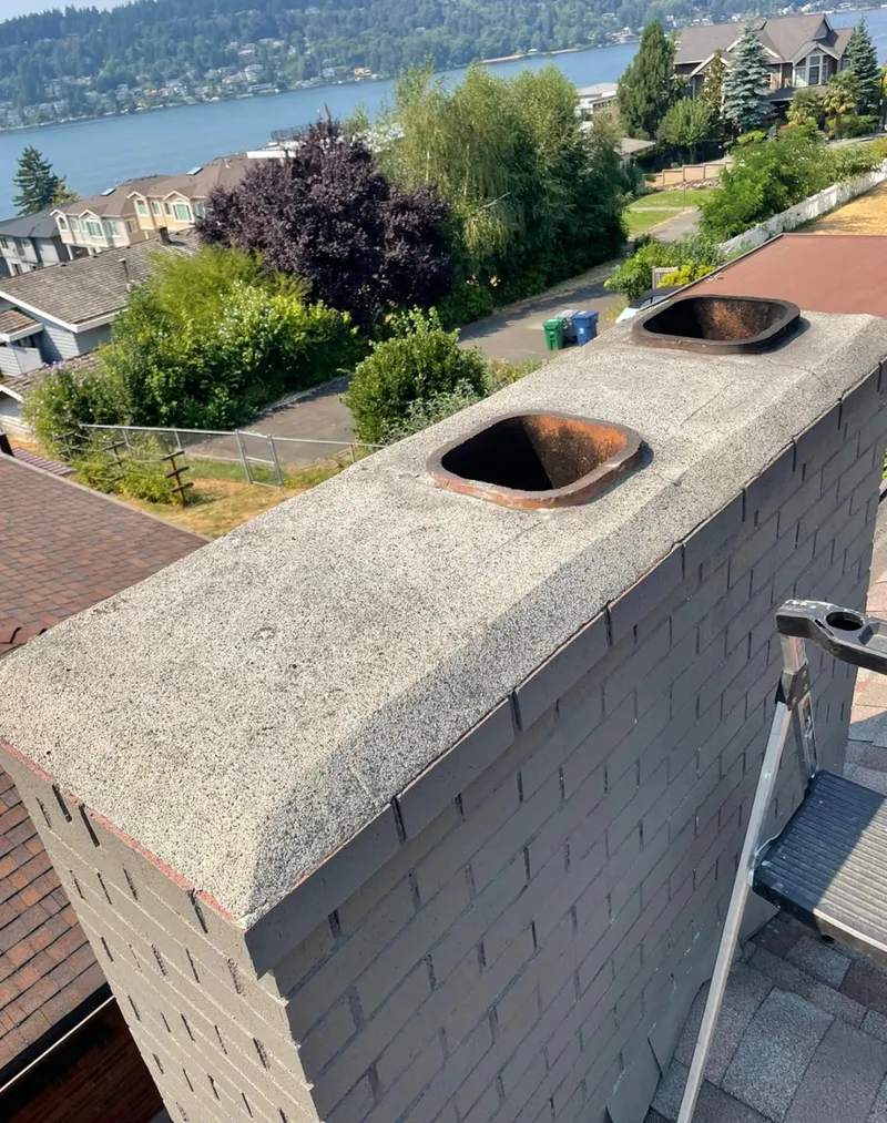 Chimney inspection in Redmond WA — NFPA 211 Level 2 inspection for real estate transactions and Cascade foothill freeze-thaw assessment